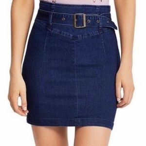 Free People Denim Pencil Skirt